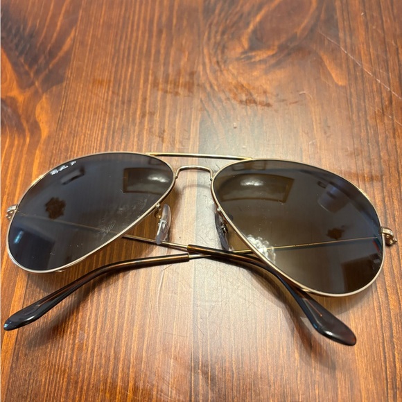 Ray-Ban Gold Frame Brown Lens Aviator Sunglasses - Picture 2 of 4